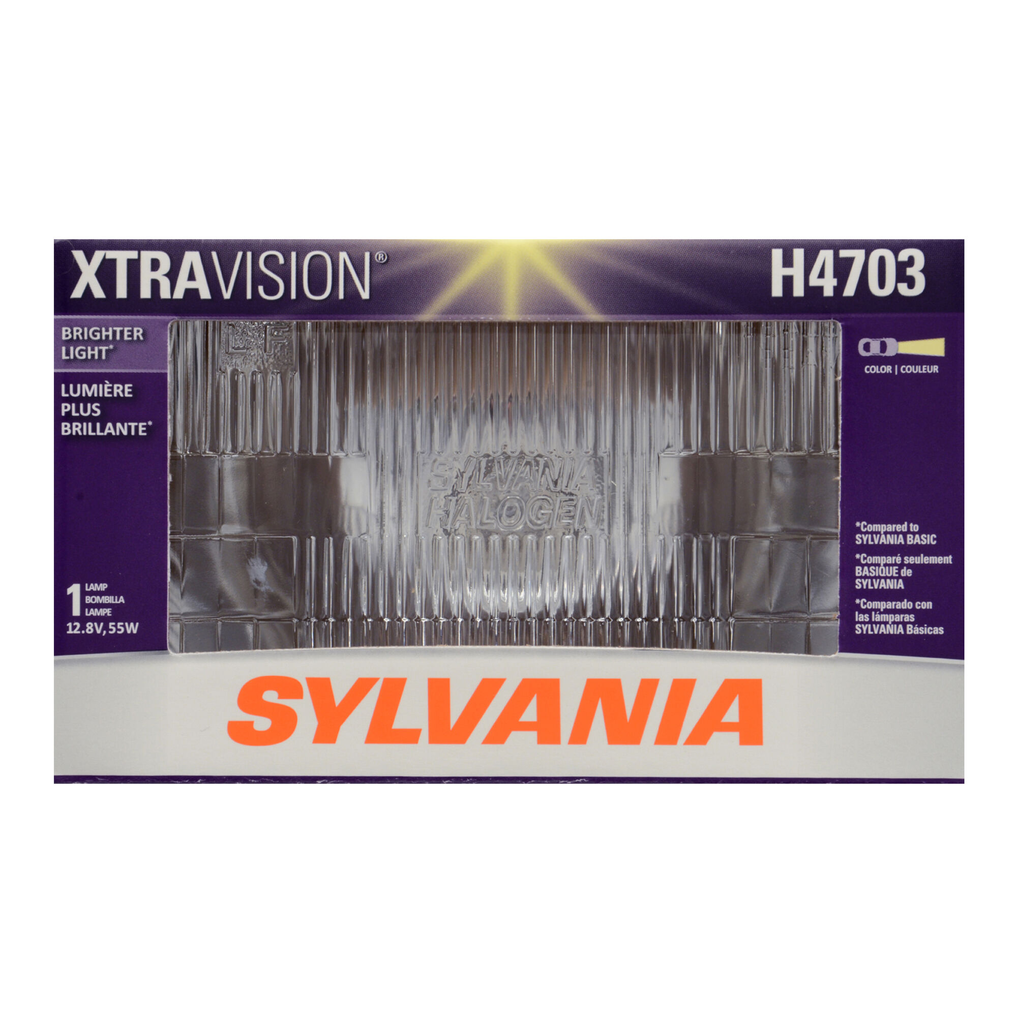 SYLVANIA H4703 XtraVision Sealed Beam Headlight, 1 Pack