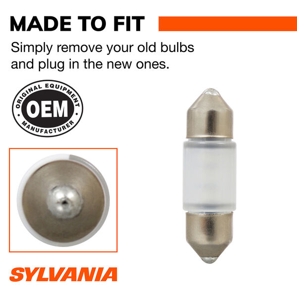 SYLVANIA DE3175 BLUE LED Mini Bulb, 1 Pack, , hi-res