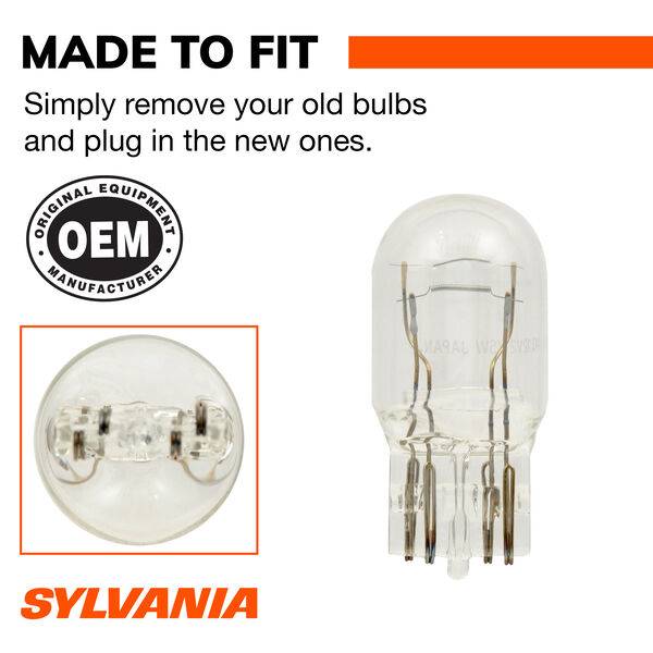 SYLVANIA 7443 Long Life Mini Bulb, 2 Pack, , hi-res