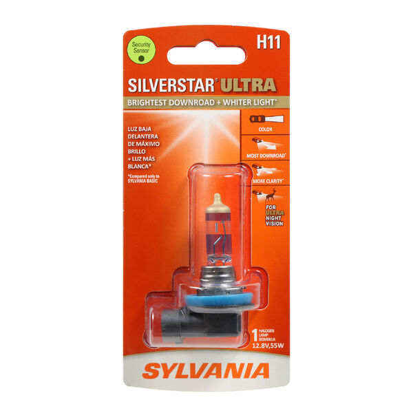 SYLVANIA H11 SilverStar ULTRA Halogen Headlight Bulb, 1 Pack, , hi-res