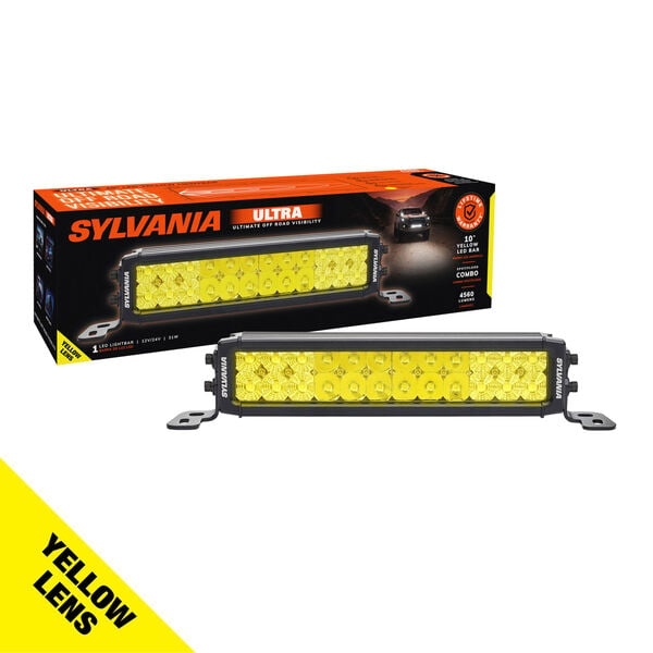 SYLVANIA Ultra 10 Inch LED Light Bar - Yellow Combo, , hi-res