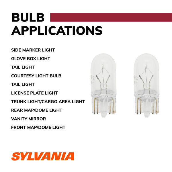  GE Lighting Miniature Automotive Bulb W5W/BP2 12V : Automotive