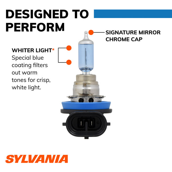 SYLVANIA H16 SilverStar zXe Halogen Headlight Bulb, 2 Pack, , hi-res