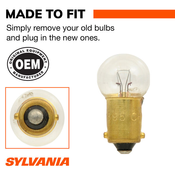 SYLVANIA 1895 Long Life Mini Bulb, 2 Pack, , hi-res