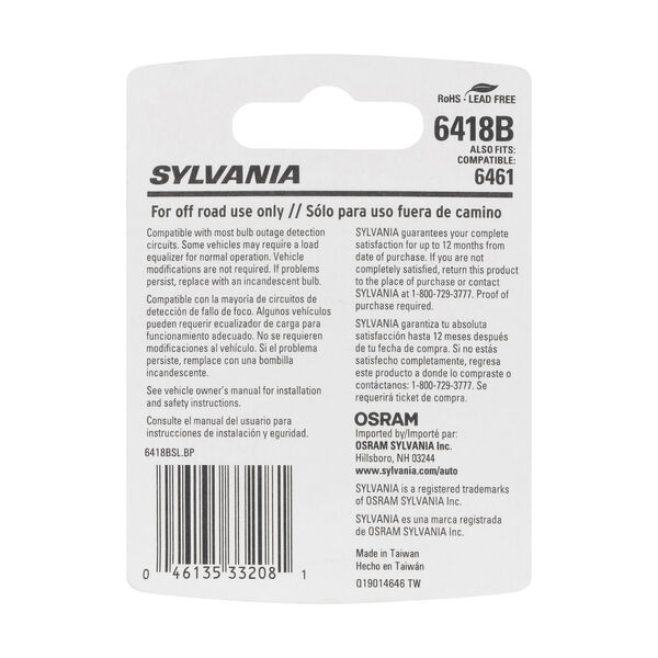 SYLVANIA 6418 BLUE LED Mini Bulb, 1 Pack, , hi-res