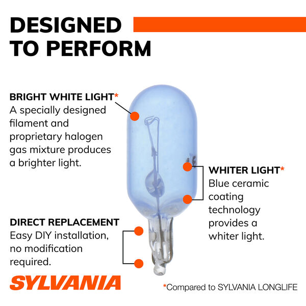 SYLVANIA 168 SilverStar Mini Bulb, 2 Pack, , hi-res