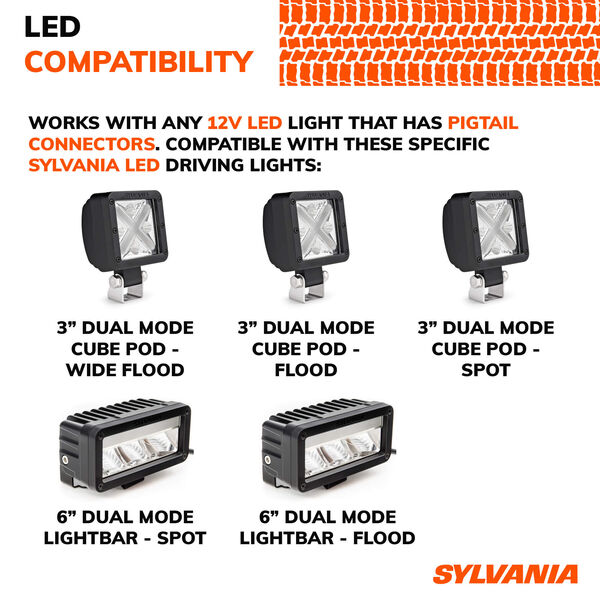 SYLVANIA Dual Mode 1 Output LED Wiring Harness, , hi-res