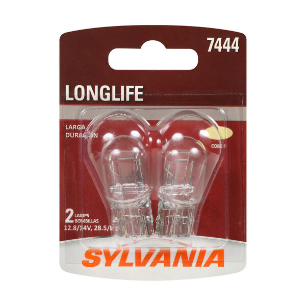 SYLVANIA 7444 Long Life Mini Bulb, 2 Pack, , hi-res