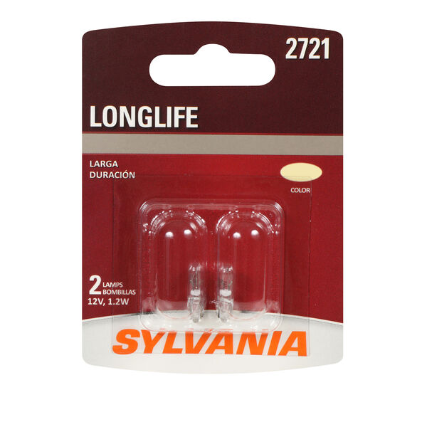 SYLVANIA 2721 Long Life Mini Bulb, 2 Pack, , hi-res