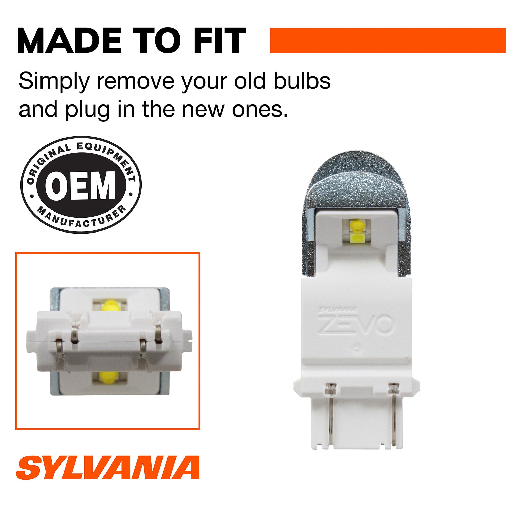 2way簡易アラーム ハリウッドサイレン２仕様 + LEDスキャナー7連白 SYLVANIA 3057 WHITE ZEVO LED Mini, 2 Pack