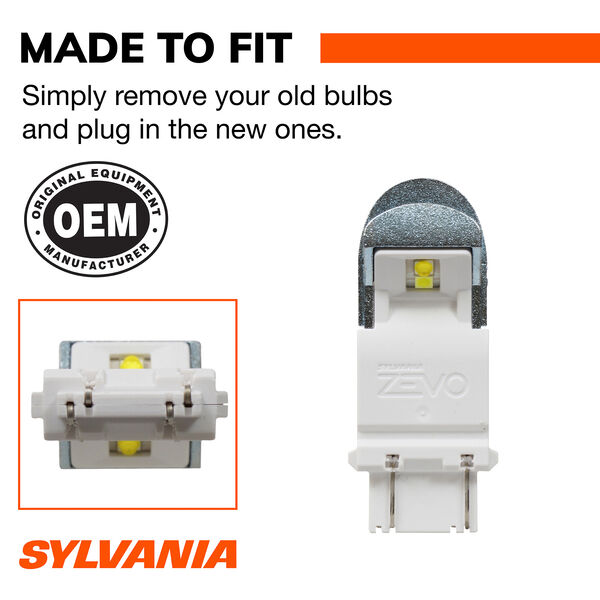 SYLVANIA 3057 WHITE ZEVO LED Mini, 2 Pack, , hi-res