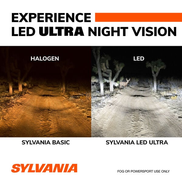 SYLVANIA H13 LED Ultra Powersports & Fog Bulb, 2 Pack, , hi-res