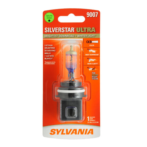 SYLVANIA 9007 SilverStar ULTRA Halogen Headlight Bulb, 1 Pack, , hi-res