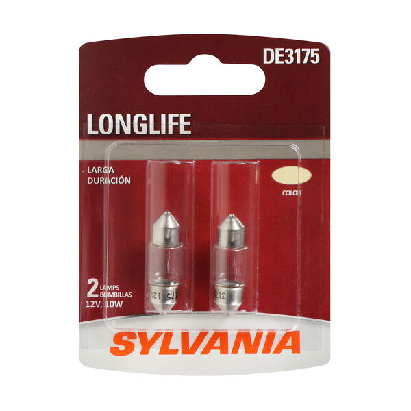 SYLVANIA DE3175 Long Life Mini Bulb, 2 Pack, , hi-res