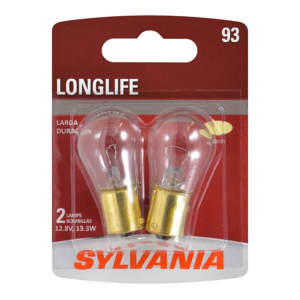 SYLVANIA 93 Long Life Mini Bulb, 2 Pack, , hi-res