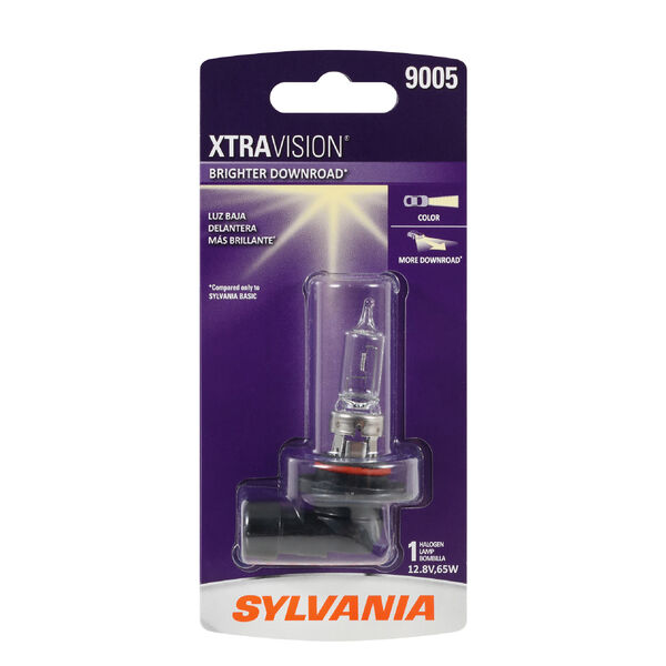 SYLVANIA 9005 XtraVision Halogen Headlight Bulb, 1 Pack, , hi-res