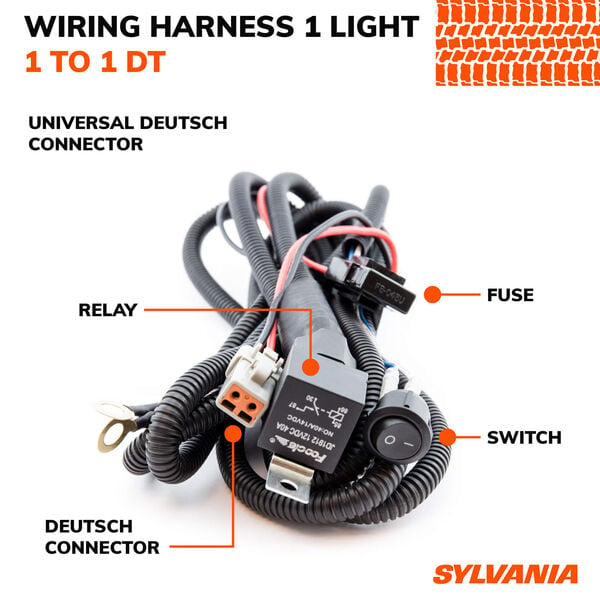 SYLVANIA Deutsch 1 Output LED Wiring Harness, , hi-res