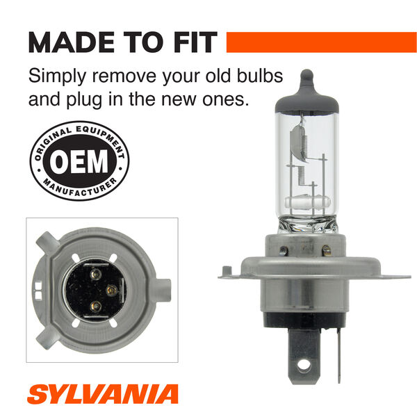 SYLVANIA 9003 Basic Halogen Headlight Bulb, 1 Pack, , hi-res