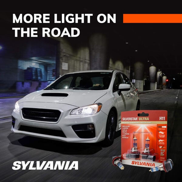 SYLVANIA - H11 SilverStar Ultra - Bombilla halógena de alto rendimiento  para faros delanteros, luz alta, luz baja y antiniebla, más brillante  Downroad