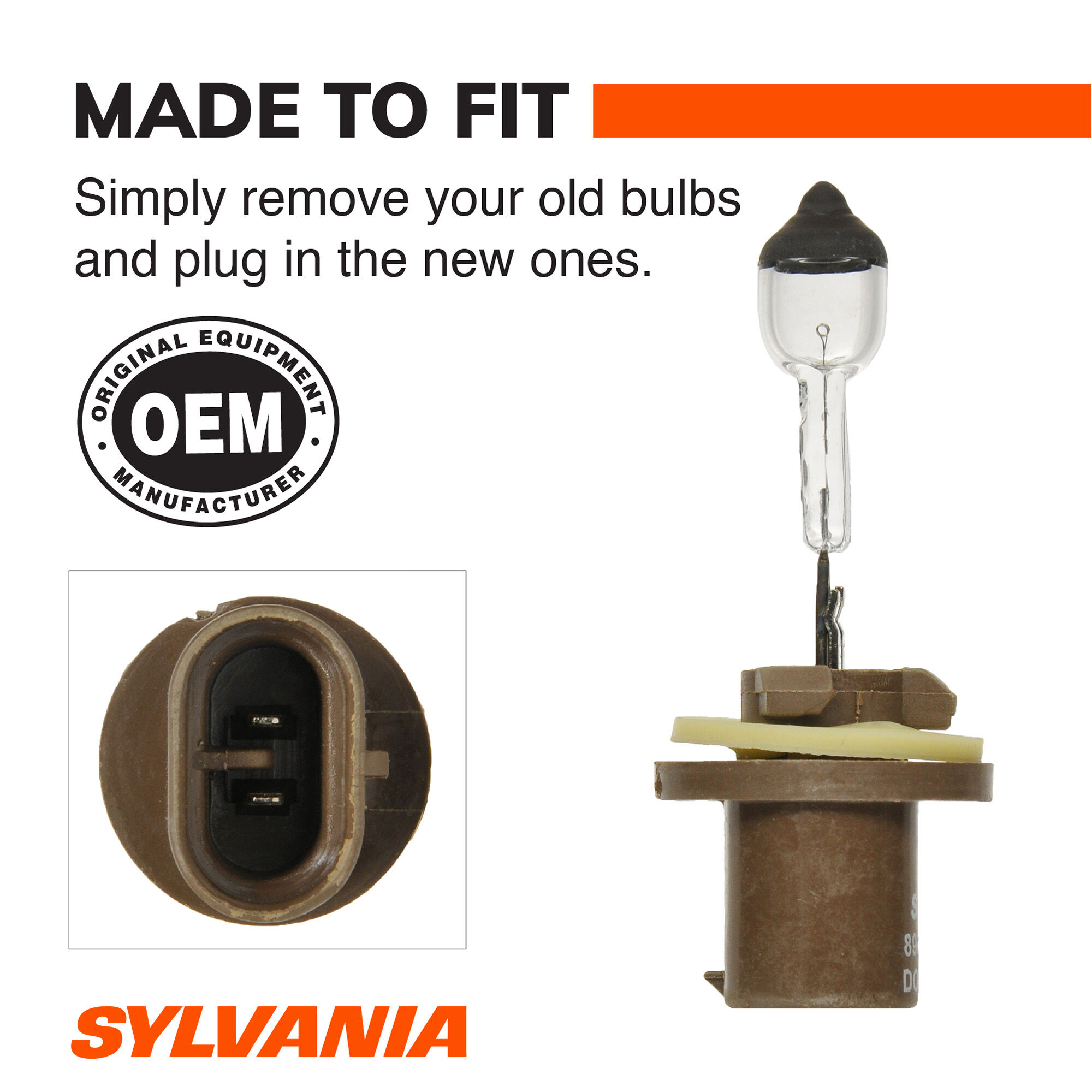 SYLVANIA 893 Basic Fog Bulb, 1 Pack