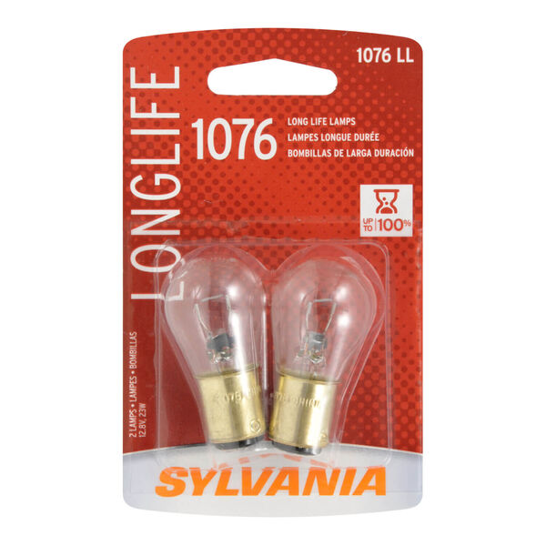 SYLVANIA 1076 Long Life Mini Bulb, 2 Pack, , hi-res