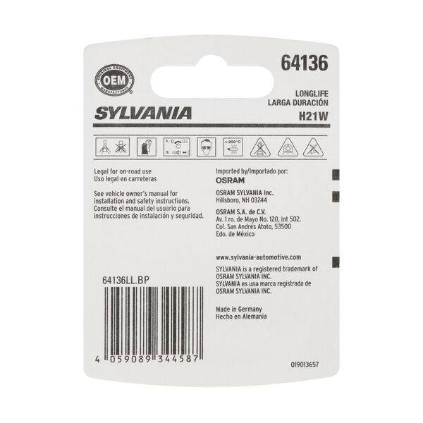 SYLVANIA 64136 Long Life Mini Bulb, 1 Pack, , hi-res