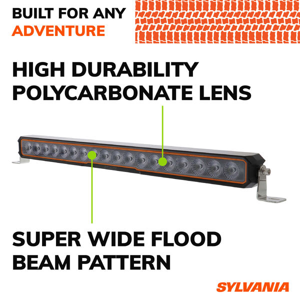 SYLVANIA Rugged 20 Inch LED Light Bar - Flood, , hi-res