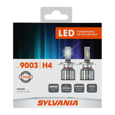 SYLVANIA 9003 LED Fog & Powersports Bulb, 2 Pack