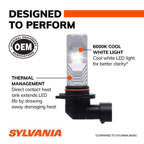 SYLVANIA 9145 LED Fog Bulb, 2 Pack, , hi-res