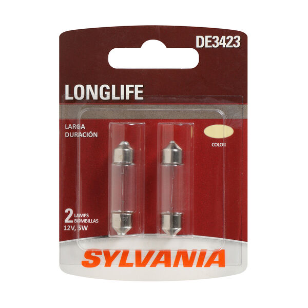 SYLVANIA DE3423 Long Life Mini Bulb, 2 Pack, , hi-res