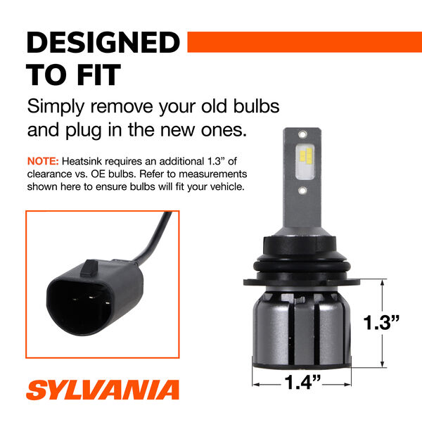 SYLVANIA 9007 LED Ultra Powersports & Fog Bulb, 2 Pack, , hi-res