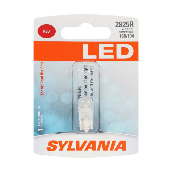 SYLVANIA 2825R RED SYL LED Mini Bulb, 1 Pack, , hi-res