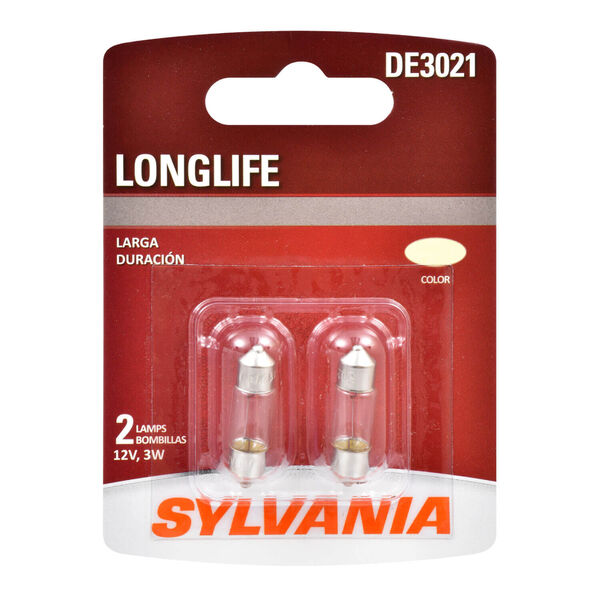 SYLVANIA DE3021 Long Life Mini Bulb, 2 Pack, , hi-res