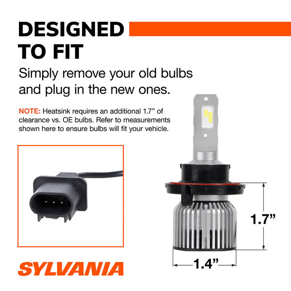 SYLVANIA H13 LED Powersports & Fog Bulb, 2 Pack, , hi-res