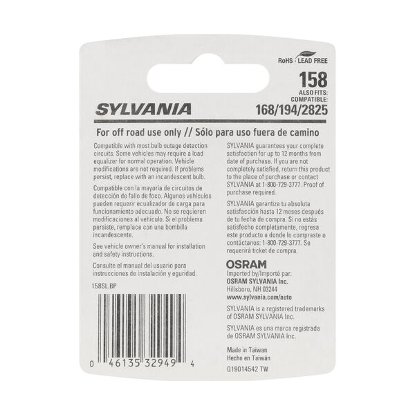 SYLVANIA 158 WHITE SYL LED Mini Bulb, 1 Pack, , hi-res