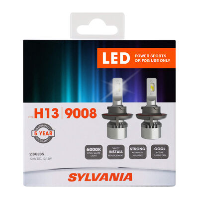 SYLVANIA H13 LED Fog & Powersports Bulb, 2 Pack