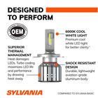 SYLVANIA 9003 LED Fog & Powersports Bulb, 2 Pack, , hi-res