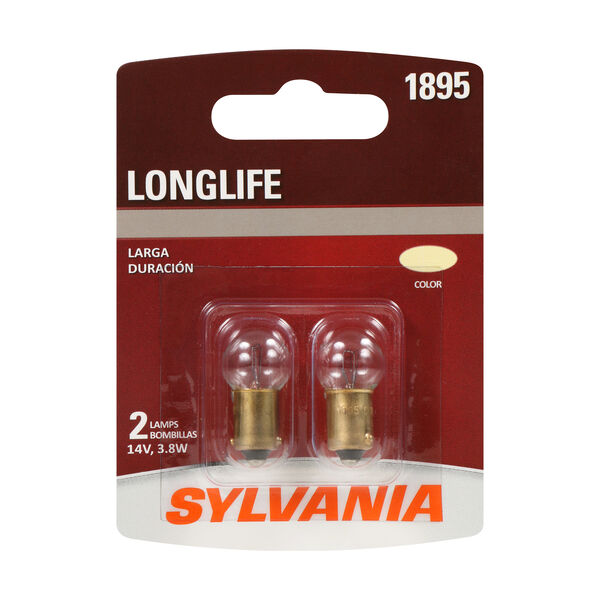 SYLVANIA 1895 Long Life Mini Bulb, 2 Pack, , hi-res