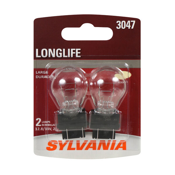 SYLVANIA 3047 Long Life Mini Bulb, 2 Pack, , hi-res