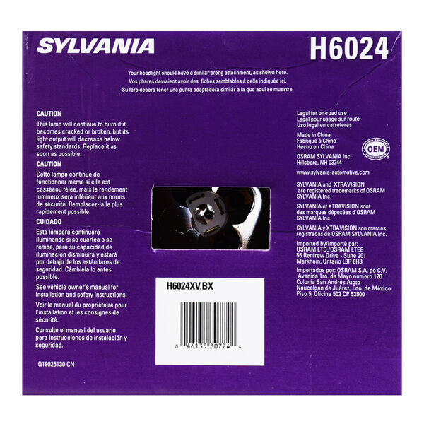 SYLVANIA H6024 XtraVision Sealed Beam Headlight, 1 Pack, , hi-res