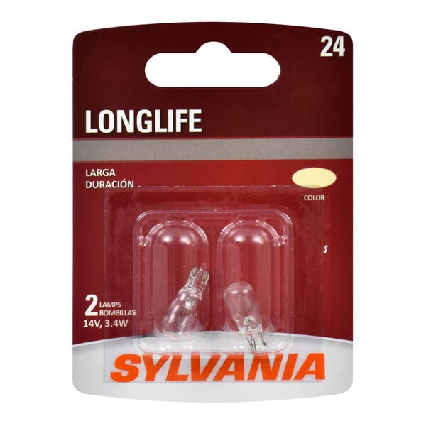 SYLVANIA 24 Long Life Mini Bulb, 2 Pack, , hi-res