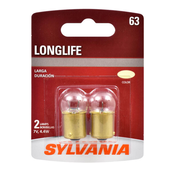 SYLVANIA 63 Long Life Mini Bulb, 2 Pack, , hi-res