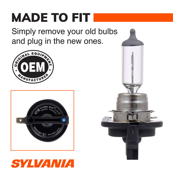SYLVANIA H11B XtraVision Halogen Headlight Bulb, 1 Pack, , hi-res