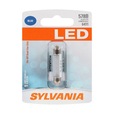 SYLVANIA 578 BLUE LED Mini Bulb, 1 Pack