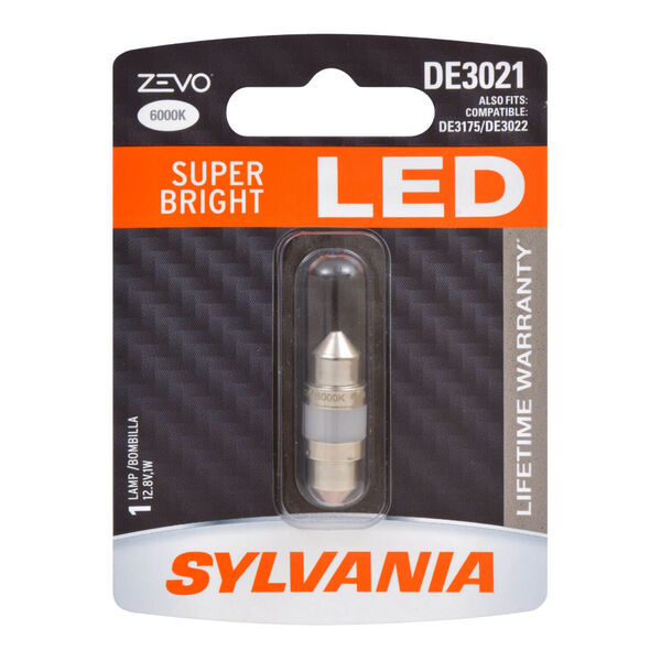 SYLVANIA DE3021 WHITE ZEVO LED Mini, 1 Pack, , hi-res