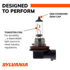 SYLVANIA H11 Basic Halogen Headlight Bulb, 2 Pack, , hi-res