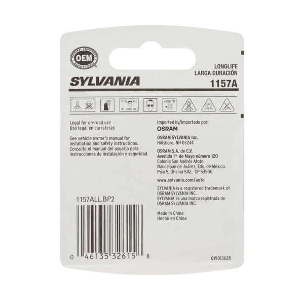 SYLVANIA 1157A Long Life Mini Bulb, 2 Pack, , hi-res