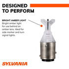 SYLVANIA 2057A AMBER SYL LED Mini Bulb Mini Bulb, 2 Pack, , hi-res