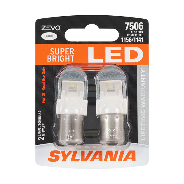 SYLVANIA 7506 WHITE ZEVO LED Mini, 2 Pack, , hi-res