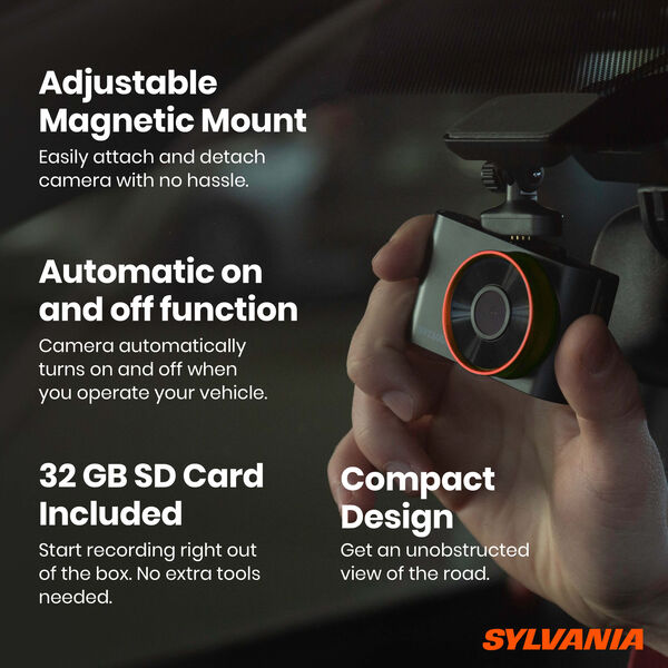 SYLVANIA Roadsight Dash Camera Pro + Rear Bundle